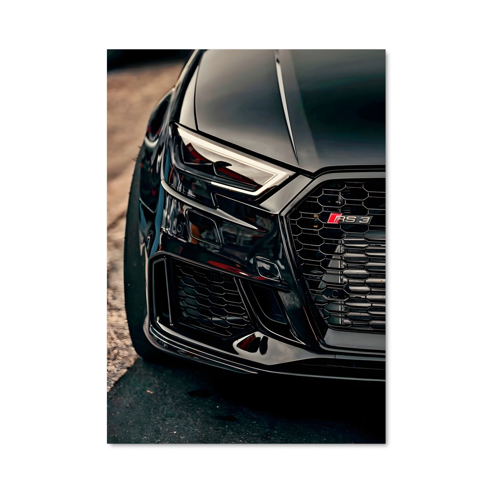 Poster Audi Noir Urbain